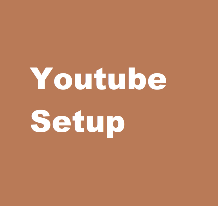youtube account setup